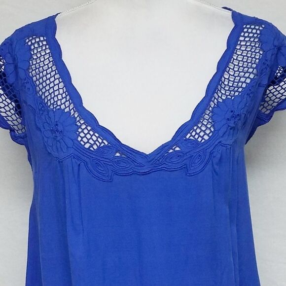HALOGEN Cornflower Blue Blazer Lace Top Bundle XL - Picture 8 of 16